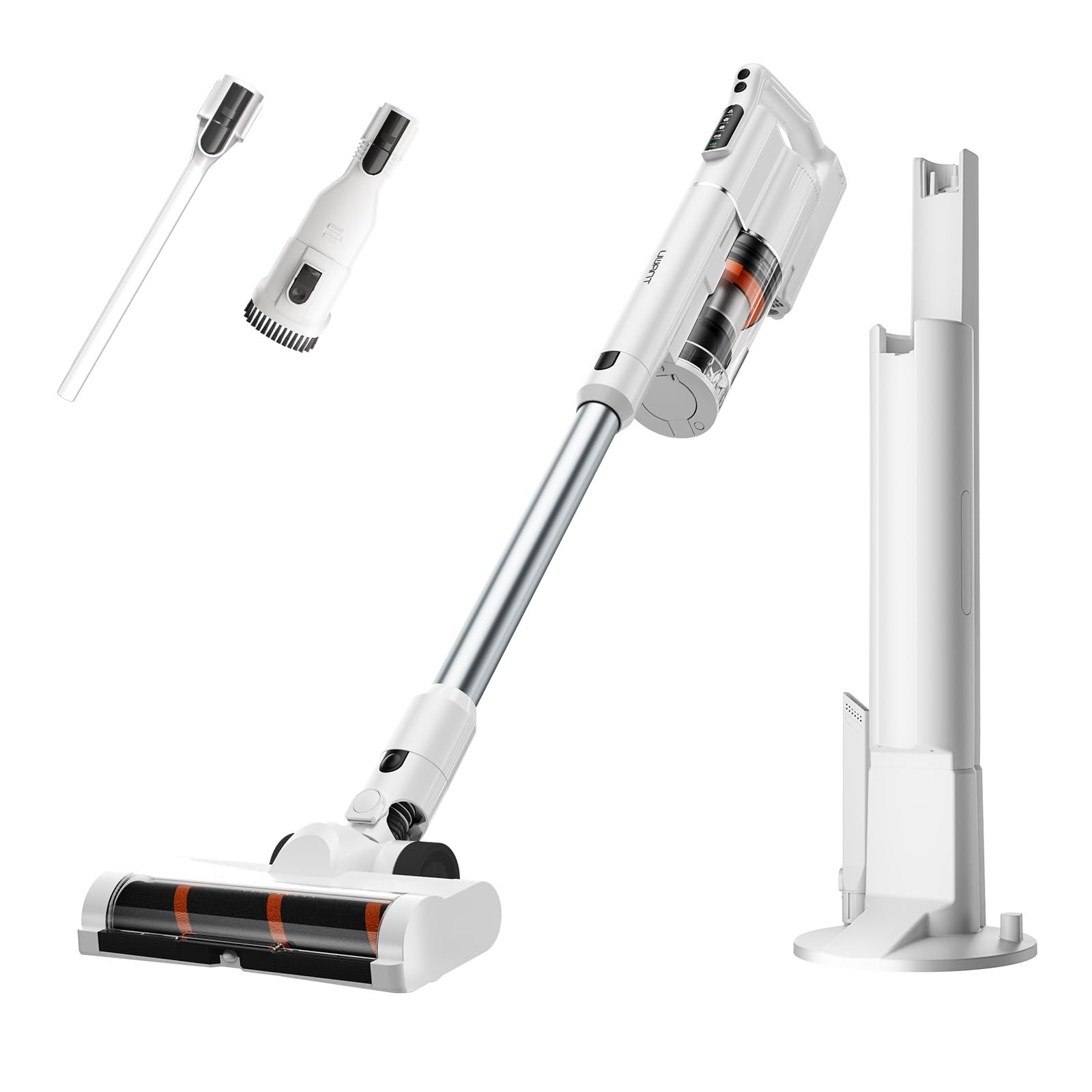 【美品】UWANT V500 自動集じん コードレス掃除機 グリーンライト 美品】UWANT V500 自動集じん コードレス掃除機 グリーンライト